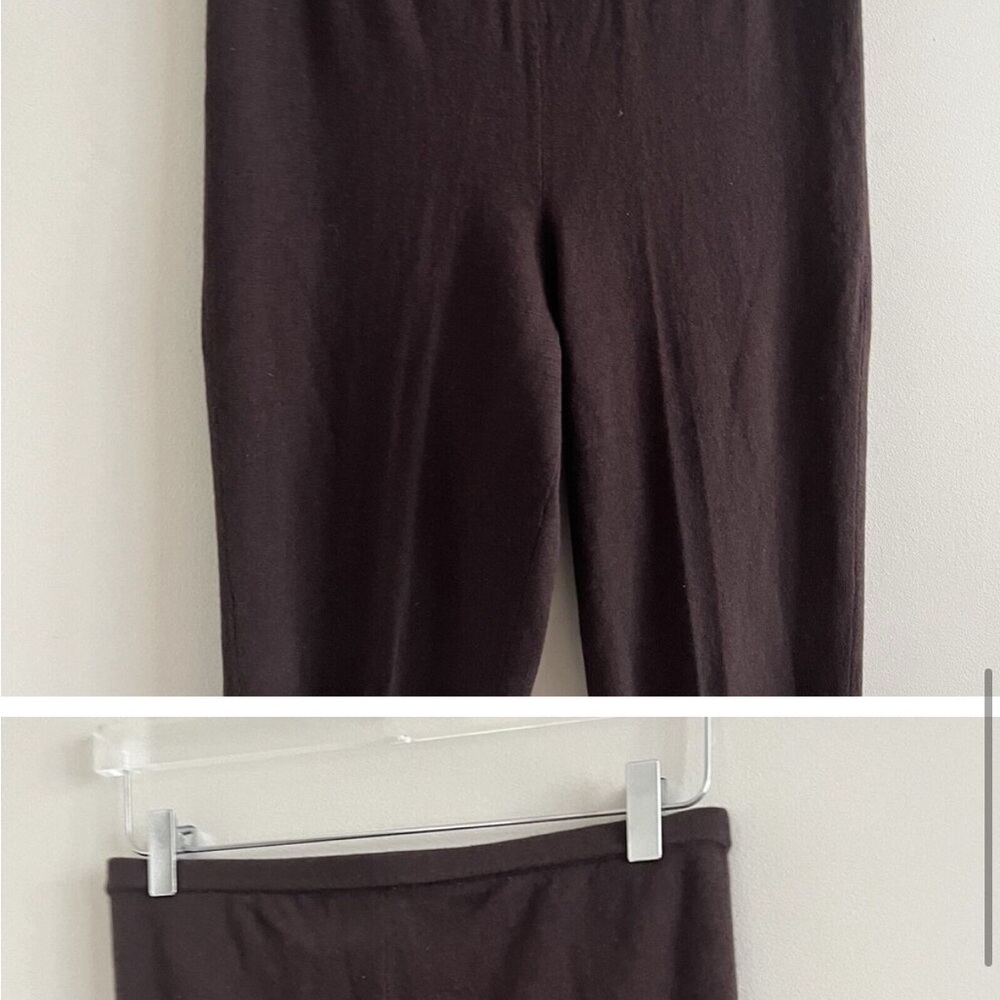 Neiman Marcus 100% cashmere Rich Brown Leggings